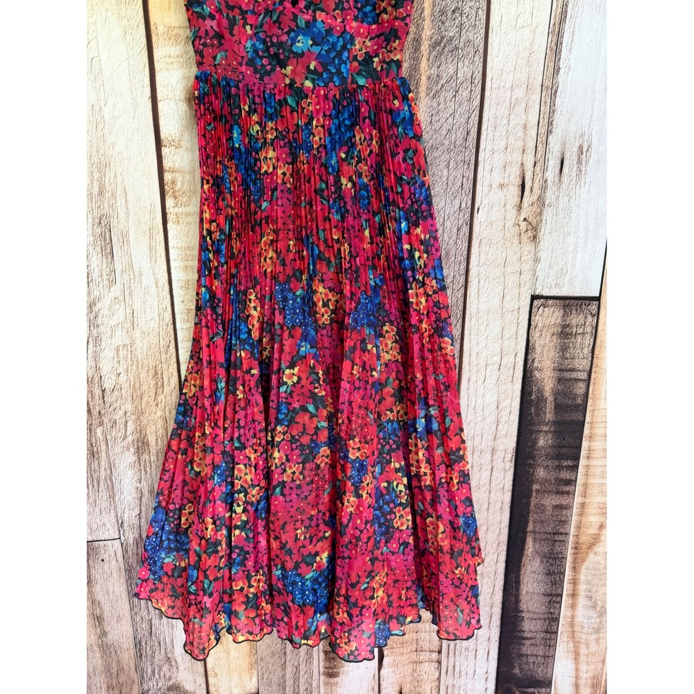 Lulus Dress Sincerely Gorgeous Floral Midi Romantic Feminine Summer Spring XS - Picture 4 of 8